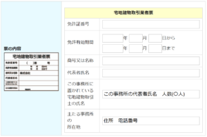 宅地建物取引業者票の注文方法